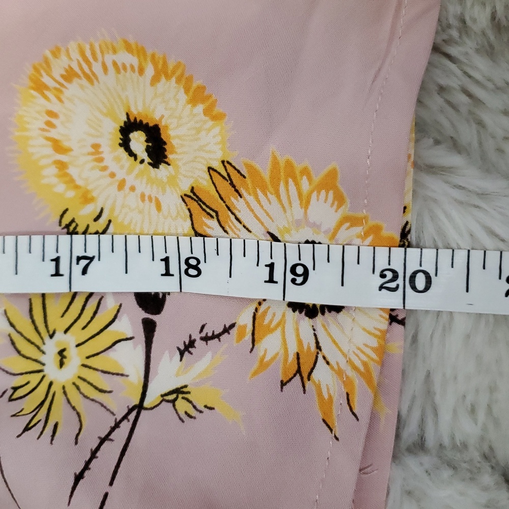 Madewell Blush Pink Floral Wrap Top XS - Picture 12 of 12